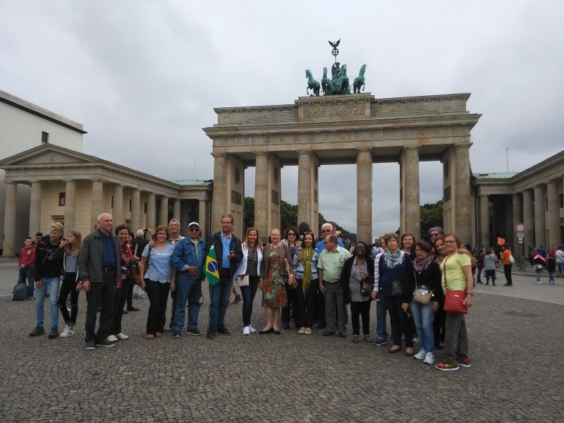 Grupo de brasileiros em Berlim