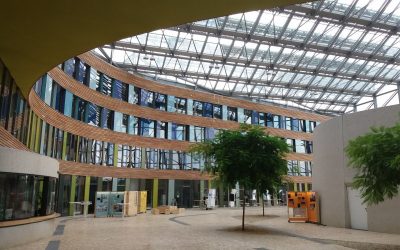 Edifício sede da Agência Ambiental Federal (UBA), em Dessau, Alemanha.